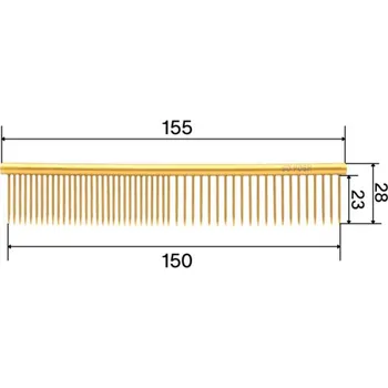 Kartáč pro zvířata So Posh Kovové hřebeny Velikost: Petite