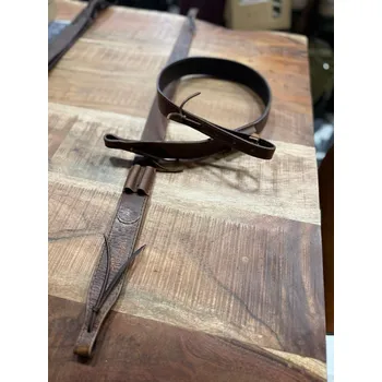 Příslušenství pro sportovní střelbu FORESTER - kožený řemen na zbraň s poutky na náboje Cognac