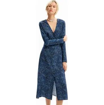Dámské šaty šaty Desigual Charlotte azul oscuro velikost XL
