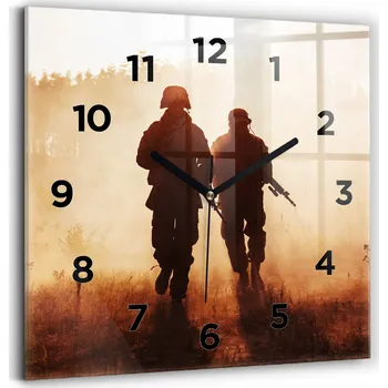 Hodiny Nástěnné hodiny Wallfluent hnědé 30 cm