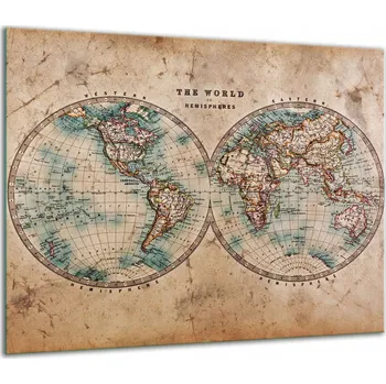 Obraz SKLENĚNÁ OCHRANNÁ DESKA NA SPORÁK 60x52 MAPA