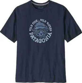 Pánské tričko Patagonia TAKE A STAND RESPONSIBILI-TEE - tmavě modrá L