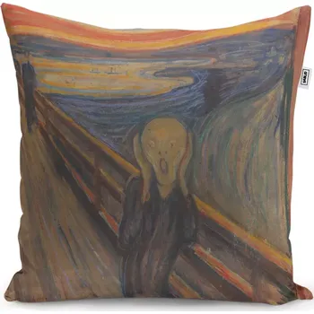 Polštář Dekorační polštář Výkřik - Edvard Munch - Sablio - 50x50 cm
