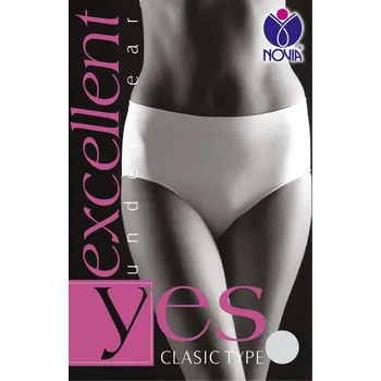 Bezešvé kalhotky NOVIA | clasic type Velikost: S/M, Barava: bílá