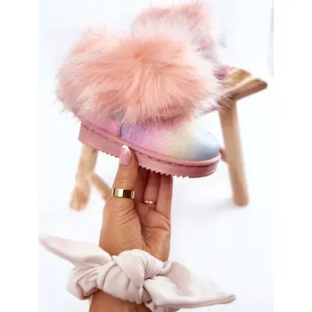 Dívčí polobotky Dětské Kotníkové Boty Sněhule S Kožešinou Vícebarevný Ariana 36