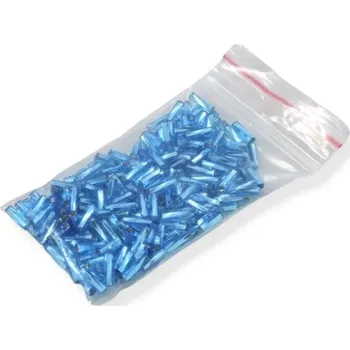 Korálek Korálky skleněné tyčky kroucené modré - sáček cca 10 g