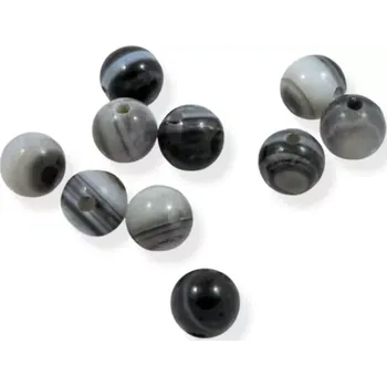 Drahý kámen Kulička pruhovaného onyxu 6mm - 10 ks