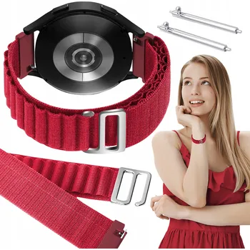 Řemínek na hodinky Červený řemínek ChronSmarta 22 mm pro Xiaomi