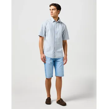 Pánské kraťasy WRANGLER® PÁNSKÉ BERMUDY COLTON-SLATE SHADE 36