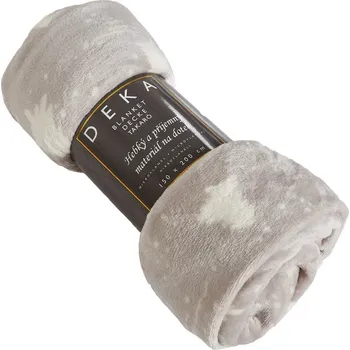 Dětská deka Novia Mikroflanelová deka ŠEDÉ STROMKY