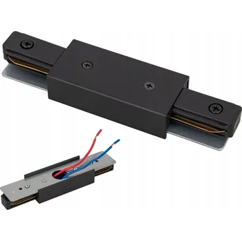 Bodové svítidlo Spojka pro lištový systém Ledhoff černá 230V