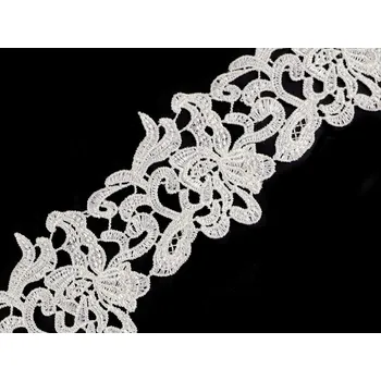 Galanterie Vyšívaná krajka šíře 70-75 mm