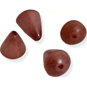 Korálek Korálky buri kuželovité starorůžové - 4 ks