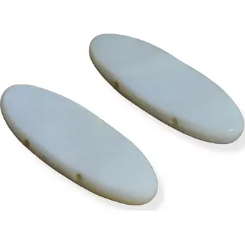 Materiál na výrobu šperku Perleťový ovál dvoudírkový - 2 ks