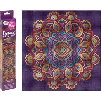 Diamantové malování Diamantové malování 30x30cm, Mandala