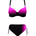 Adriena dámské dvoudílné plavky s výztuží S1163 4XL růžová