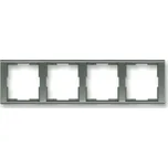 Rámeček vodorovný čtyřnásobný ABB Time 3901F-A00140 34 antracitová