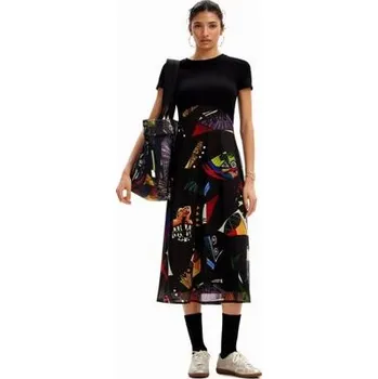 Dámské šaty šaty Desigual Lin Lacroix negro velikost L