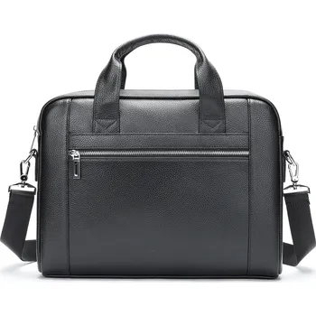 Pánská aktovka Kožená business taška Barva (Varianta): Černá