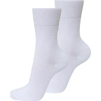 Dámské ponožky Evona Ponožky BIO STŘÍBRO bez gumy bílé Velikost: 25-26