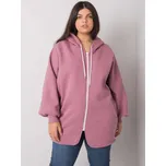 Růžová basic mikina Ella se zapínáním na zip -RV-BL-7282.22P-pink Velikost: ONE SIZE