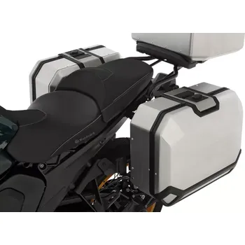 Zavazadlo na motocykl Sada kufrů Wunderlich X-CASE X36 na motorky BMW se standardním zámkem - Stříbrná