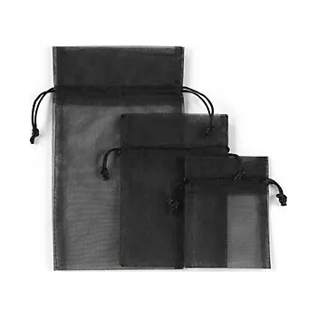 Potravinová fólie Organzové sáčky černé 150 x 185 mm - Balení po 1 ks