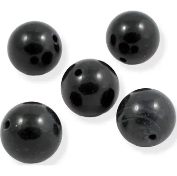 Drahý kámen Kulička velká vrtaná 20mm - černá