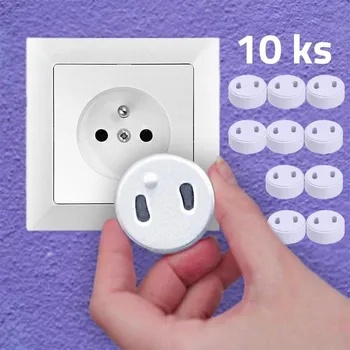 Elektrická zásuvka Záslepka do zásuvky 10 ks