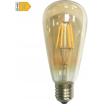 Žárovka ACA Lighting LED FILAMENT E27 DIM ST64 jantar 8W 2700K 230V 900lm RA80 COND