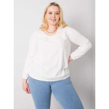 Dámské tričko Smetanové dámské tričko s dlouhými rukávy RV-BZ-6332.53P-ecru Velikost: XL