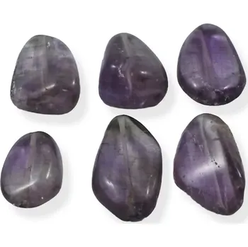 Drahý kámen Ametyst tromlovaný s dírkou - č. 16