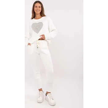 Smetanové dámské tepláky DHJ-SP-9283.83P-ecru Velikost: ONE SIZE