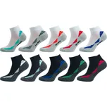 Dámské a pánské ponožky NOVIA | bambusové polofroté sport 1036 - balení 5 párů Velikost: 26-27 ( 39-41 ), Barava: černá