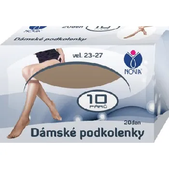 Dámské ponožky Dámské podkolenky NOVIA | multipack - 10 párů v krabičce N02