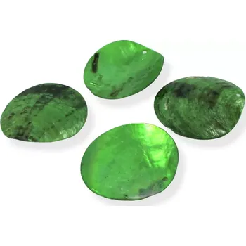 Materiál na výrobu šperku Přívěsek perleťový 40mm zelený - 10 ks