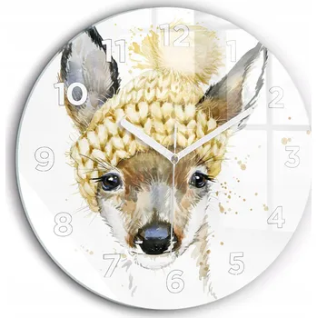 Hodiny Nástěnné hodiny Wallfluent odstíny žluté 60 cm