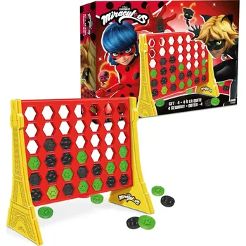 Panenka Společenská Hra - Čtyři v řadě Miraculous Kouzelná Beruška od ZAG Play