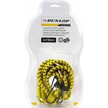 autokoberec Gumy na upevnění zavazadel, popruhy DUNLOP 2x150cm (Žluté)