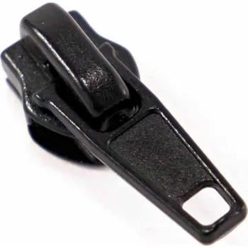 Zip Jezdec do plastového spirálového zipu - černá - velikost 7