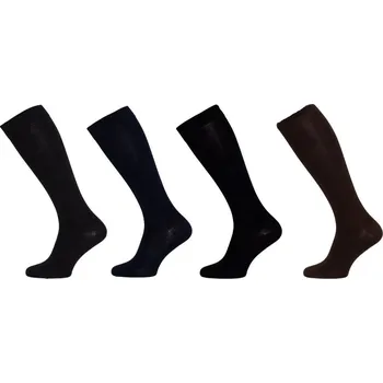 Dámské ponožky Pánská podkolenka NOVIA | Lycra hladká 1270 Velikost: 43-45, Barava: modrá