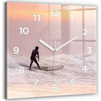 Hodiny Nástěnné hodiny Wallfluent růžové 30 cm