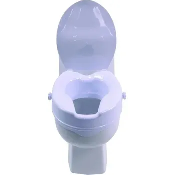 WC sedátko Nástavec na WC AT51292—Plastový s poklopem, výška 15 cm