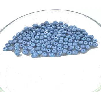 Korálek Korálky skleněné rokajl Matubo SuperDuo modrošedá - sáček