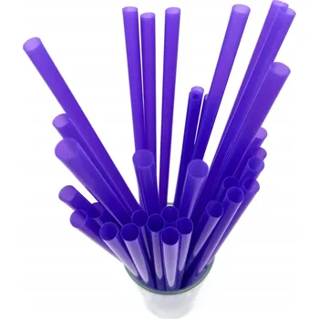 Plastová brčka - slámky 250 x 8 mm, opak. použitelné, 100 ks Barva: Fialová