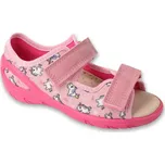 Dívčí sandálky BEFADO SUNNY 063X019 - kožená stélka, jednorožci Velikost: 28