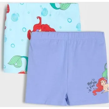 Dívčí oblečení Sinsay - Sada 2 kraťas Disney Princess - modrá - 778EV-56X - 778EV-56X-116