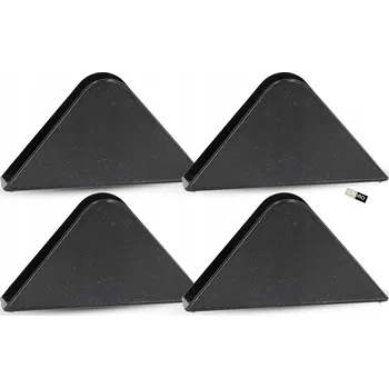 Obraz 4x Černý stojan na ubrousky, plastový, pevný