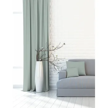 Zatemňovací dekorační závěs nebo látka, Blackout UNI 161, mentolová, 150 cm