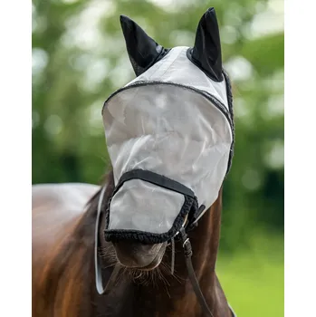 Jezdectví HKM Maska proti hmyzu HKM, silver/black FULL